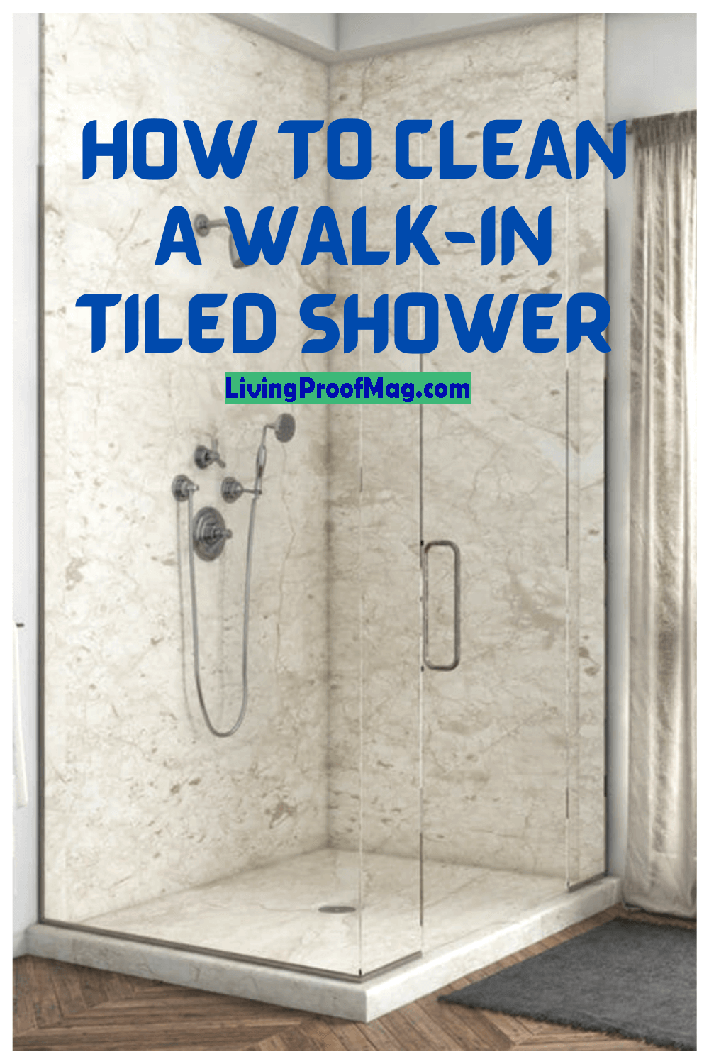 How to Clean a Walk-in Tiled Shower - Cleaning Shower Floors & Grout