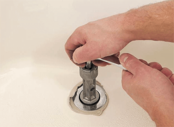 plumbers putty or silicone on bathroom sink popup