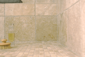 How to Clean a Travertine Tile Shower
